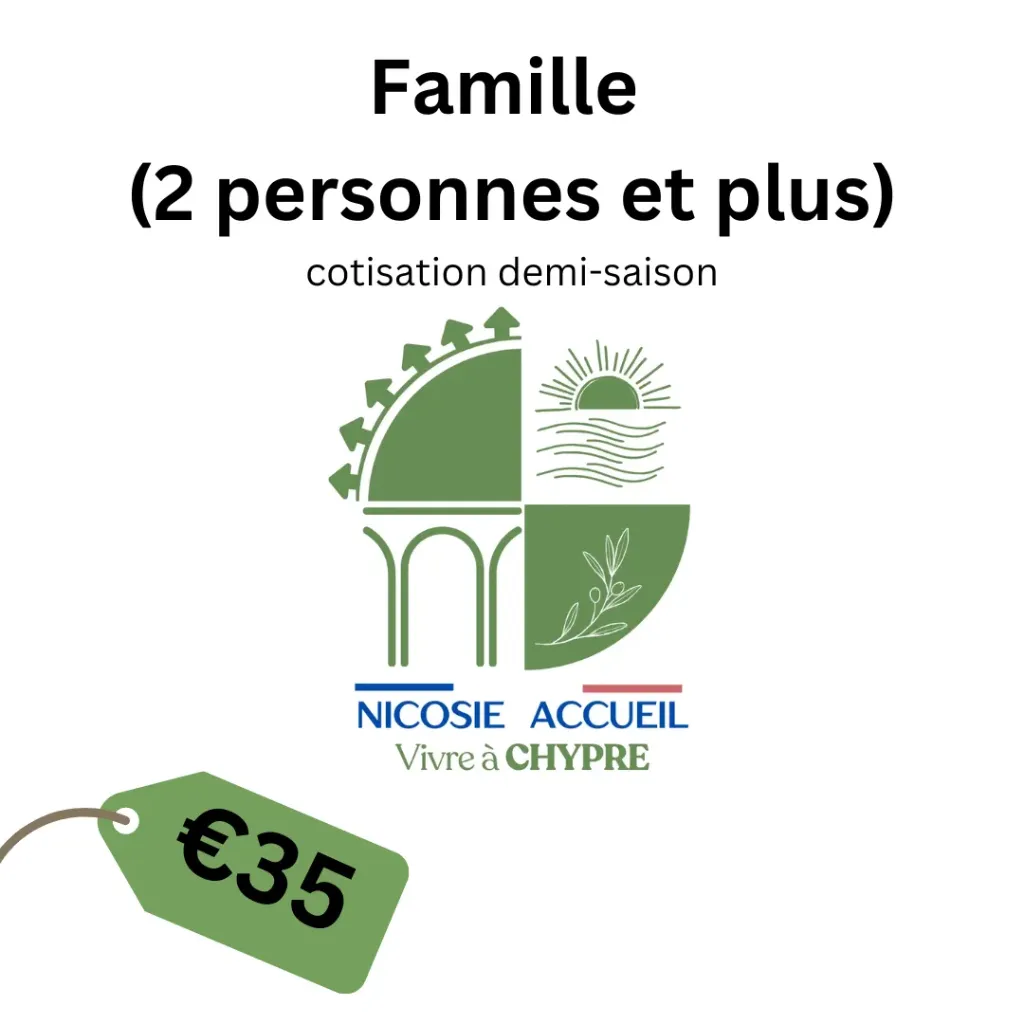 Famille (2 personnes et plus): cotisation demi-saison